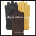 ZF5626 Мужской базовый стиль Wool Lined Deerskin Gloves with multi-colors